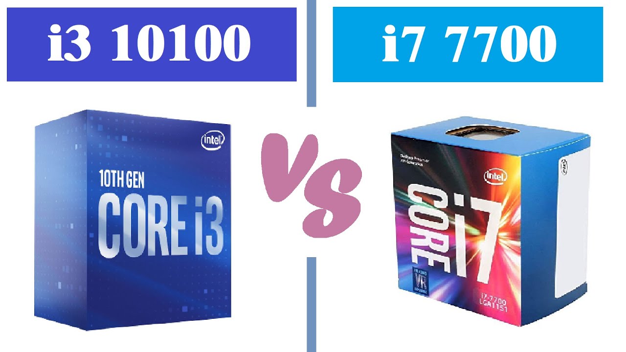 Intel i3 10100 Vs Intel i7 7700 8 Games Tested CPU BENCHMARK