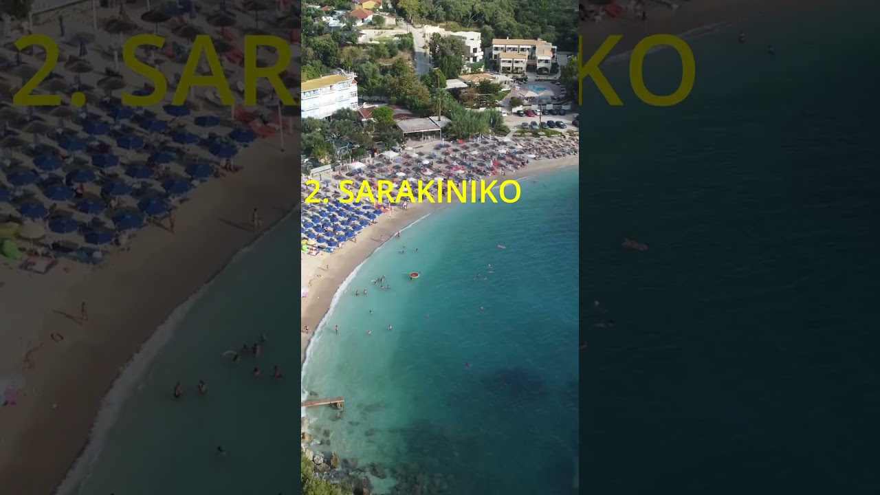 TOP 4 STUNNING BEACHES IN PARGA GREECE FROM DRONE