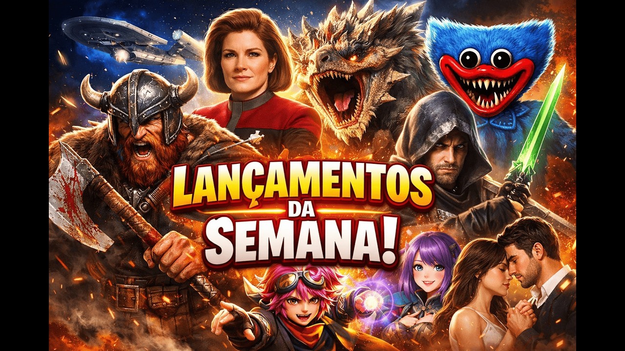 🔥 LANÇAMENTOS DE GAMES DA SEMANA: VIKINGS, TERROR e RPG INSANO!