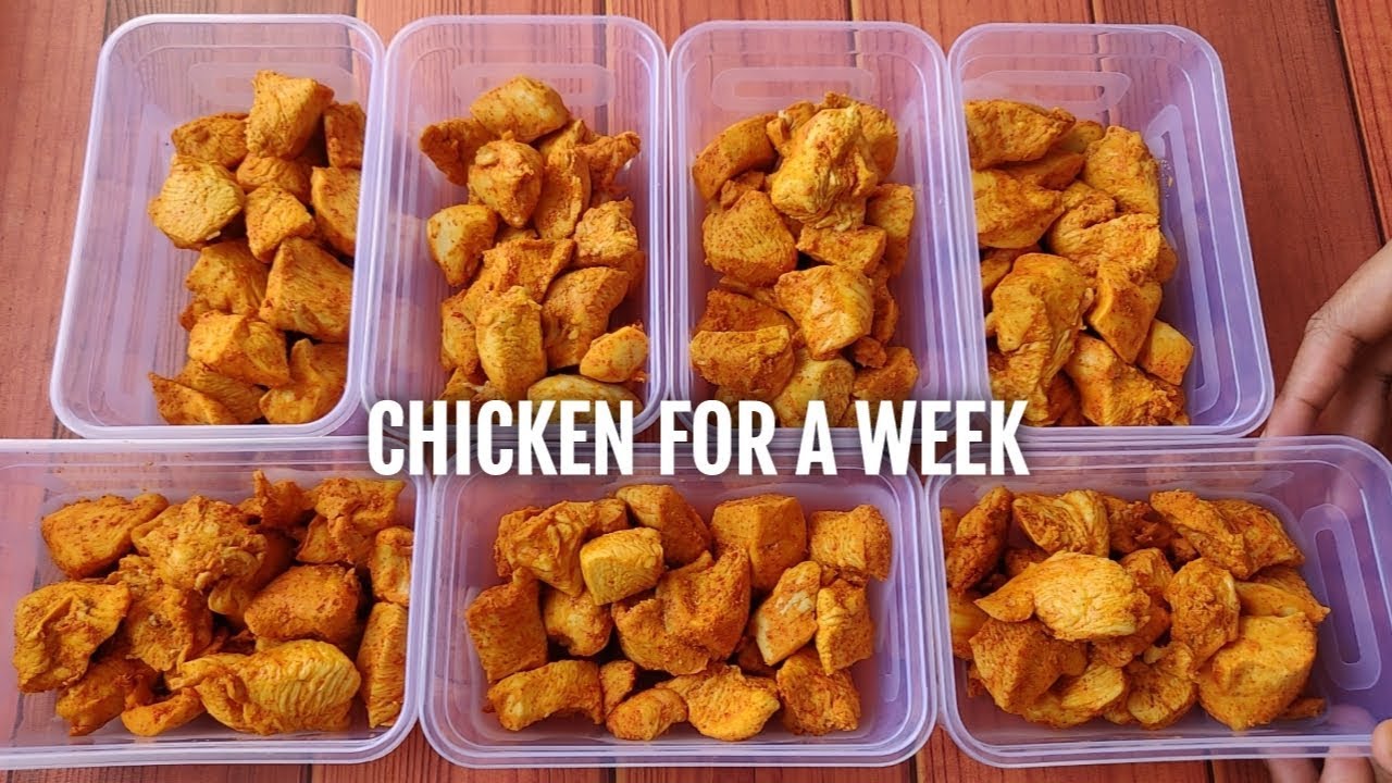 How to cook chicken for a week | Chicken for gym diet !! ( PREPARING + STORING ) 🇮🇳
