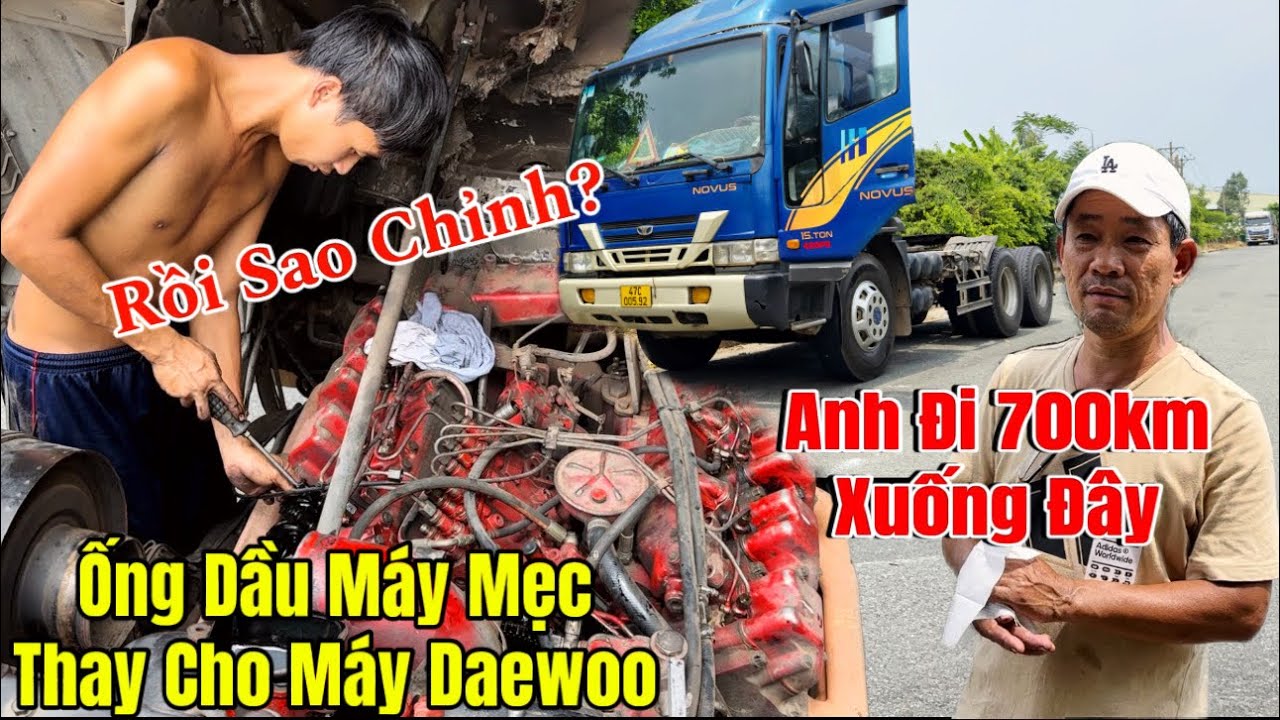 Lộc rối não với chiếc xe này. Máy 8 mà 4 ống dầu máy Mec 4 ống máy Daewoo rồi sao mà chỉnh