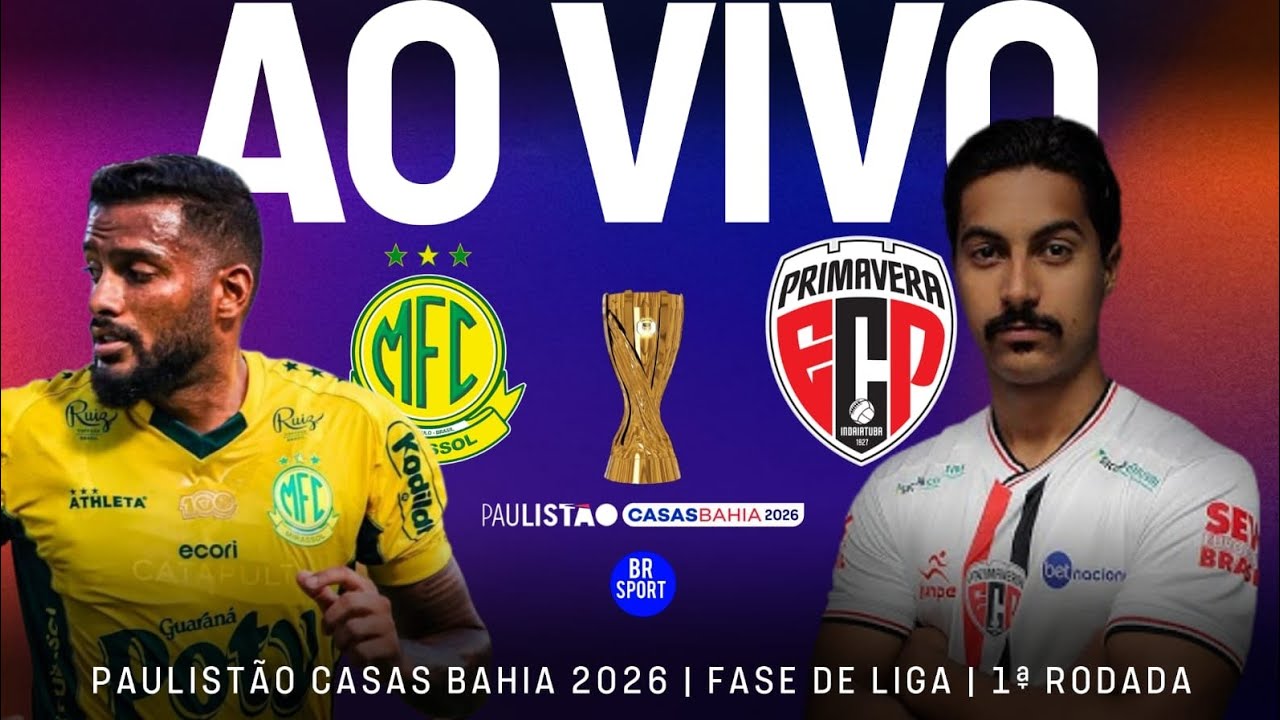 Mirassol X Primavera | Paulistão Casas Bahia 2026 | Fase de Liga | 1⁰ Rodada