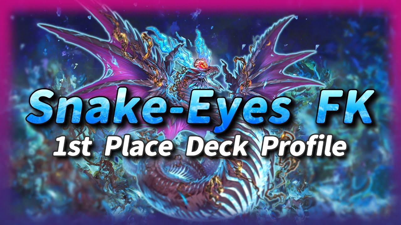1ST PLACE Snake-Eyes Fire King Deck Profile MD Case Tournaments ft. Peter Lauziere