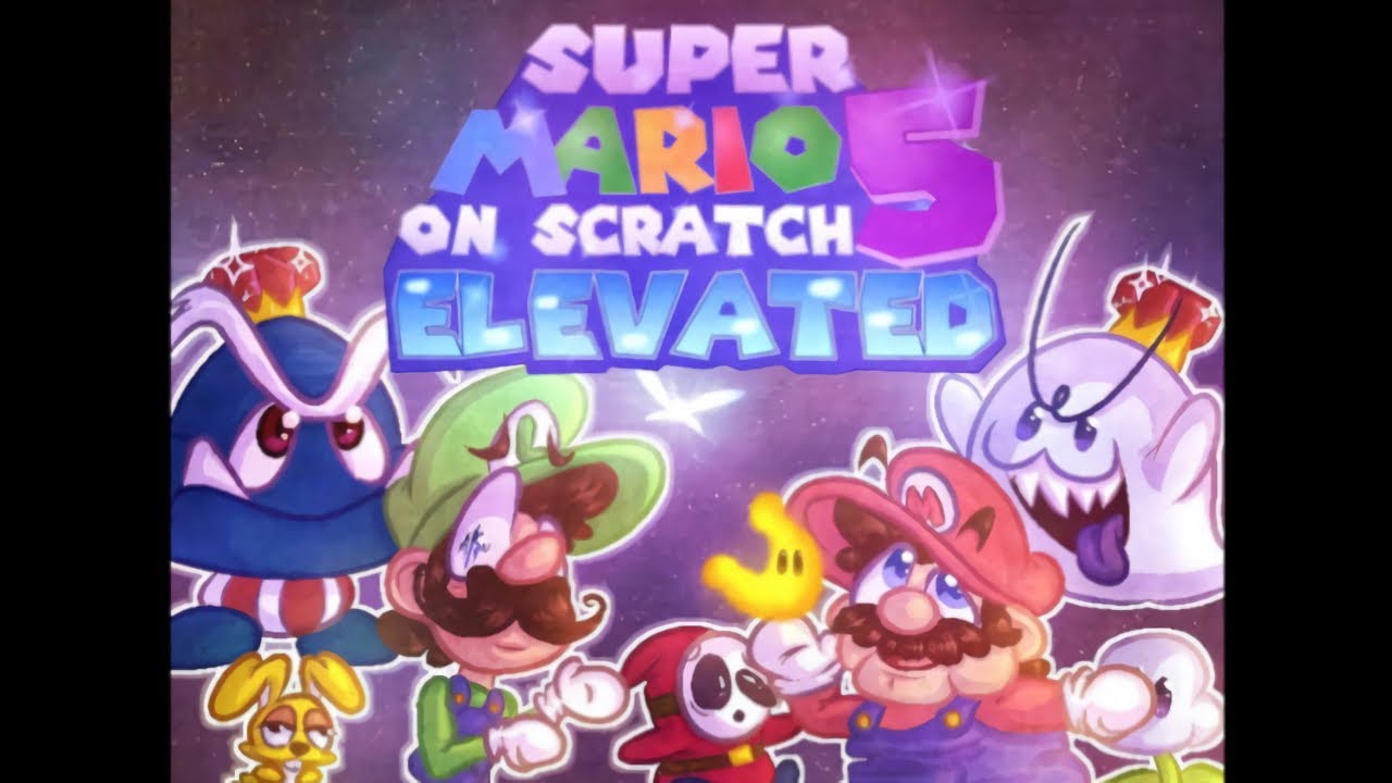 Super Mario on Scratch 5 Elevated - Full Game Walkthrough
