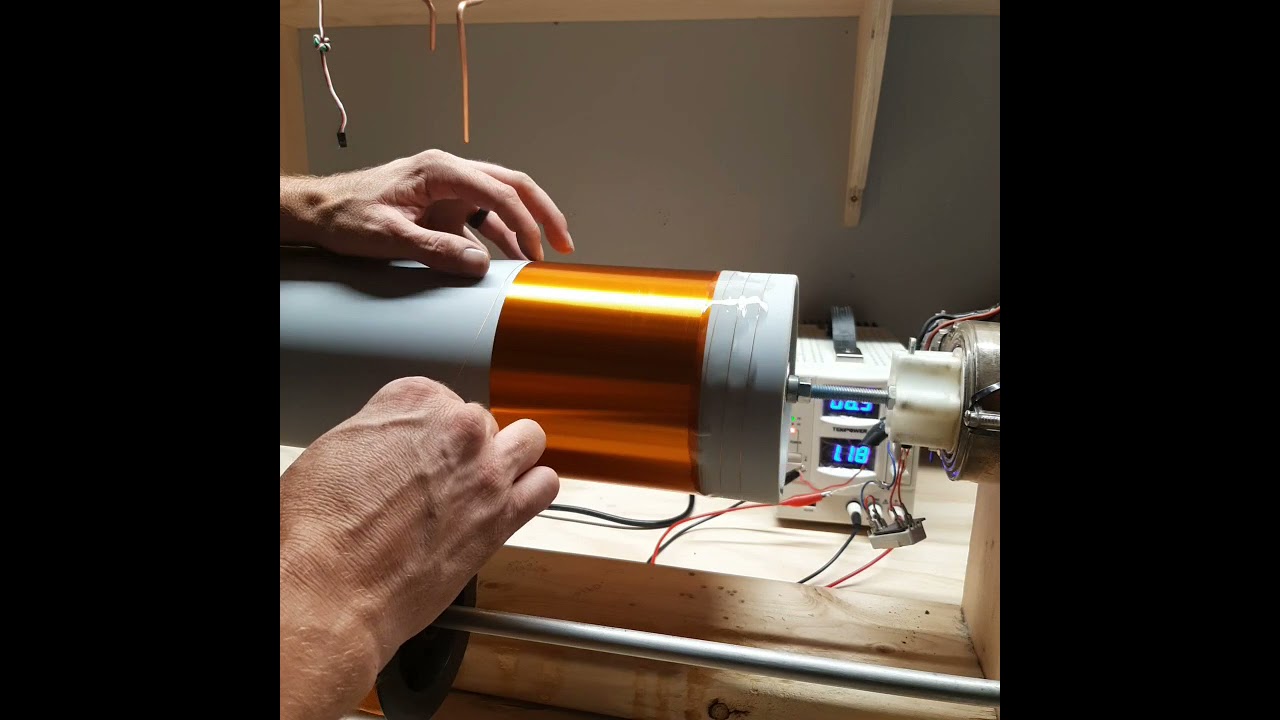 Winding a secondary for a Tesla Coil