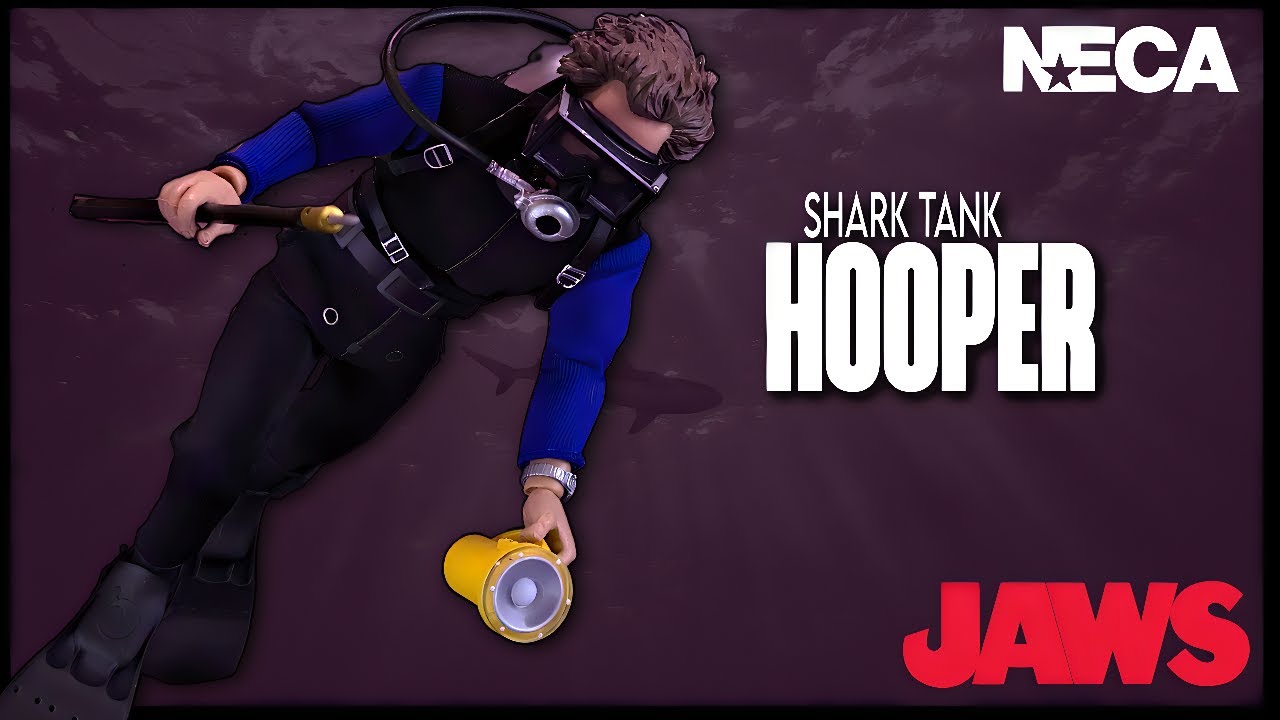 NECA Jaws Retro Cloth Matt Hooper Shark Cage @TheReviewSpot