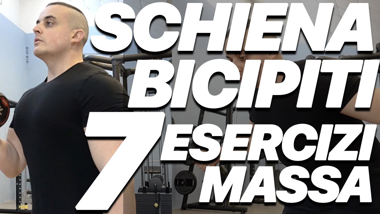 Scheda Massa Schiena e Bicipiti con 2 Manubri: 7 Esercizi in 2 Mq