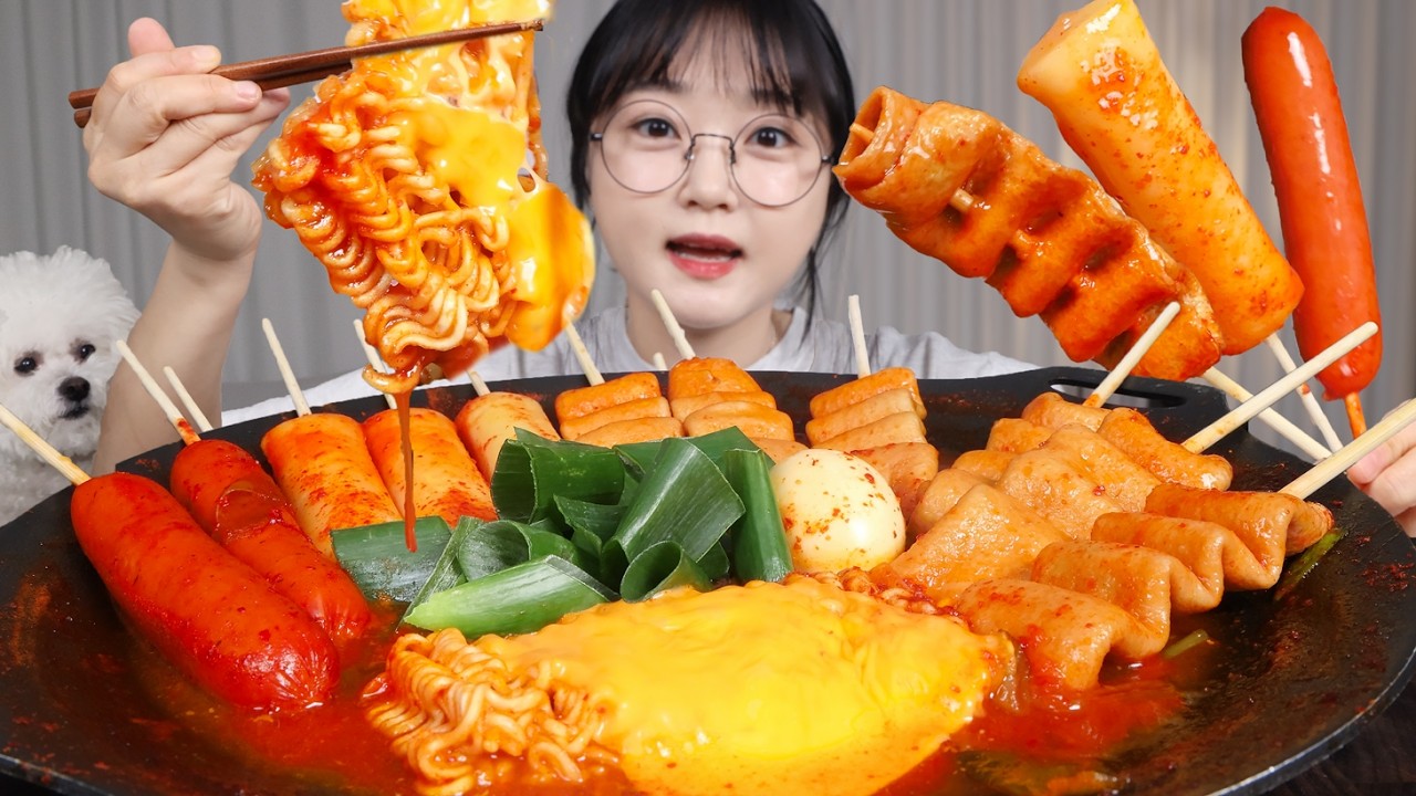 매콤달콤 중독 🔥꼬치떡볶이 먹방 SPICY TTEOKBOKKI MUKBANG ASMR