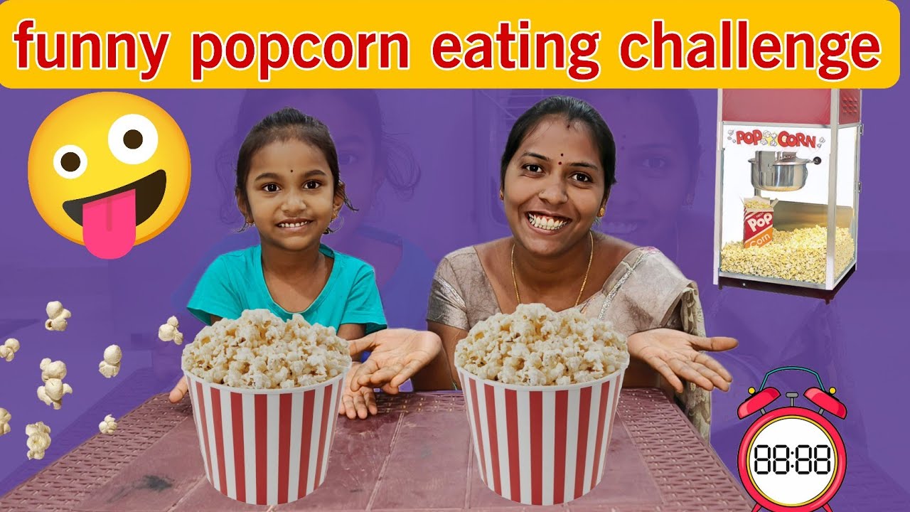 Funny pop corn eating challenge |bubby latest video