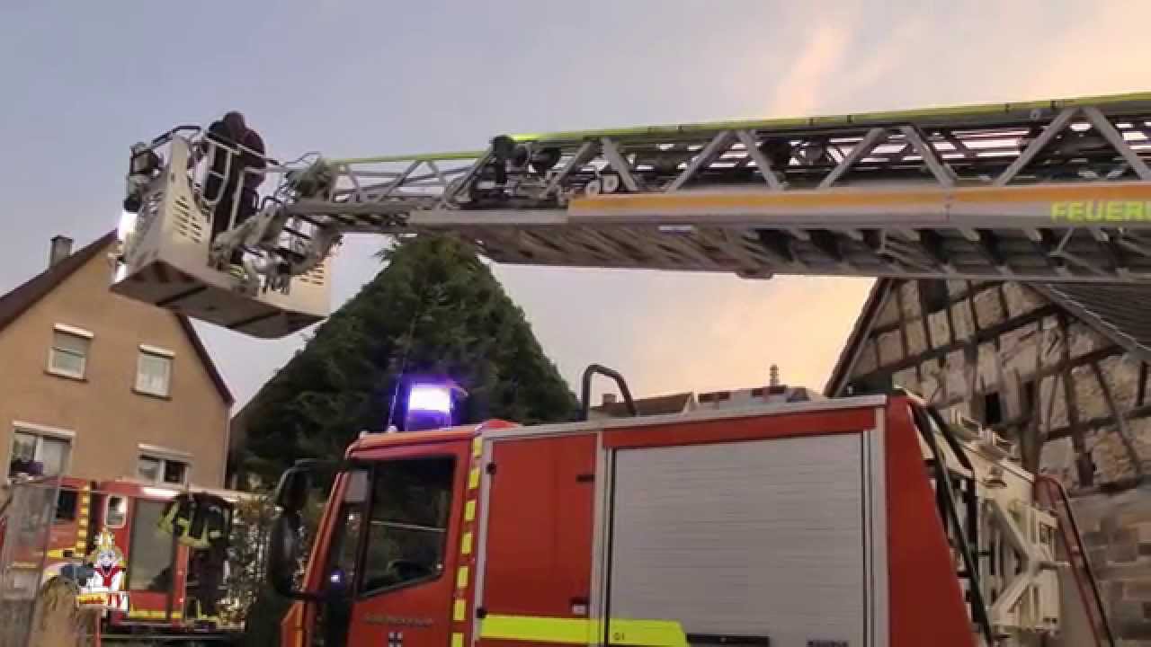 Löschübung Freiwillige Feuerwehr Neckarsulm am 17.07.2015 in Dahenfeld