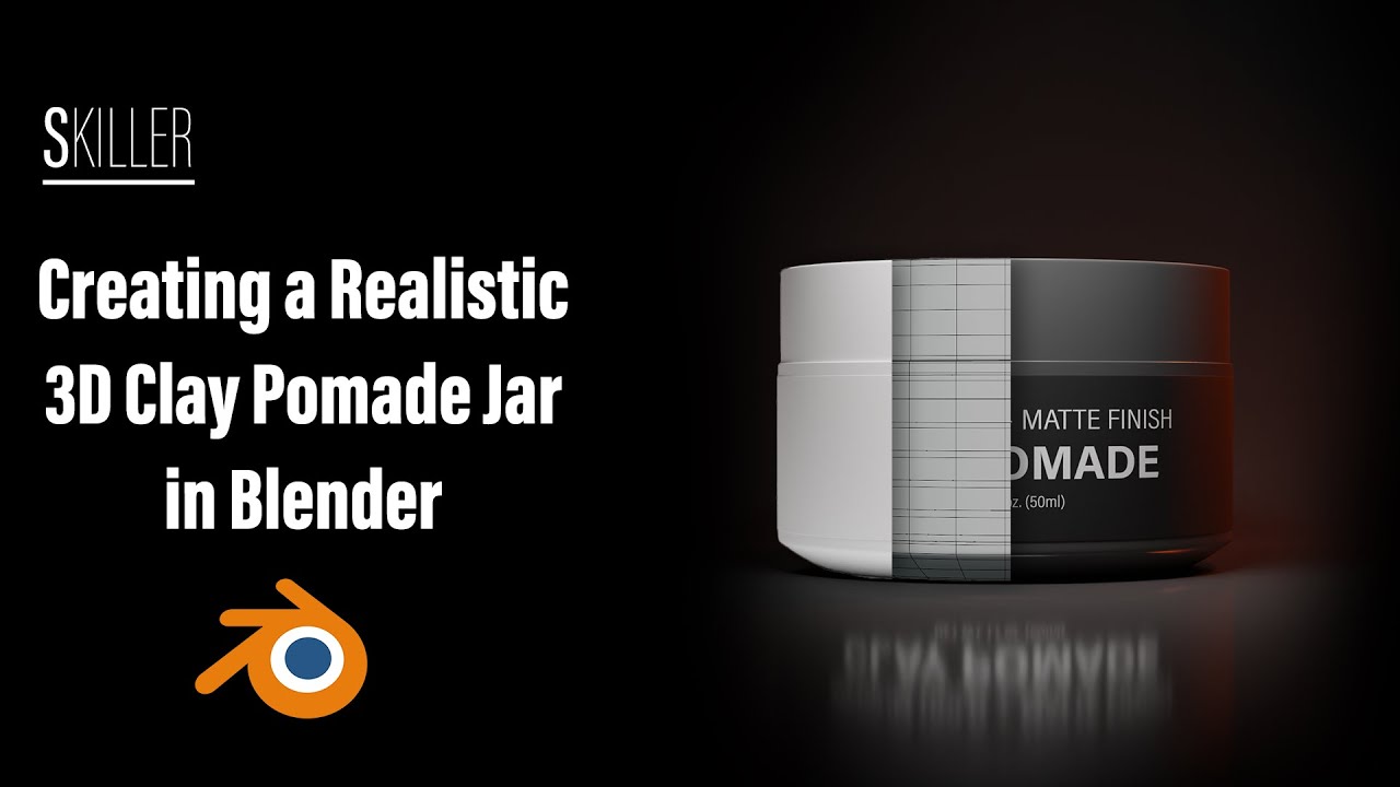 Creating  Realistic 3D Clay Pomade in Blender | Tutorial | Modeling | UV Unwrapping | and Texturing