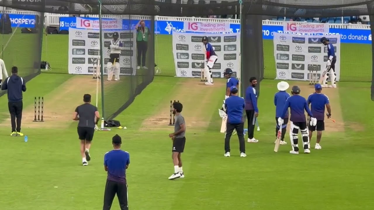 Shubman Gill vs Deepak Chahar and other fast bowlers at the Oval nets