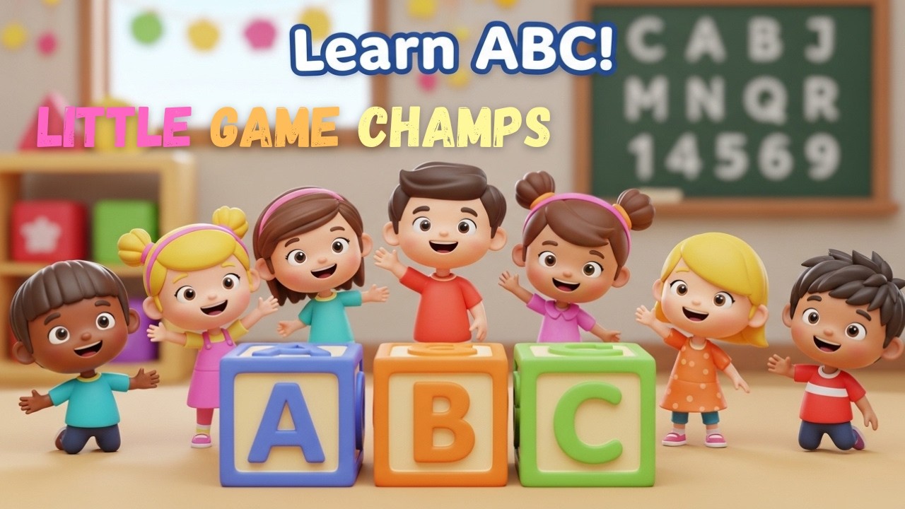 ABC Song for Kids 🎵 Learn Alphabet A to Z | Nursery Rhymes | Little Game Champs #kidspoem #abcsongs