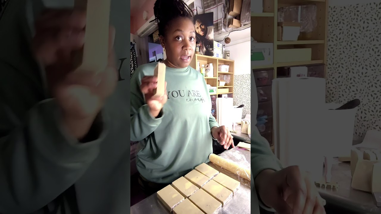 STYLES BY LAILANI IS STAMPING HER COLD PROCESS SOAP