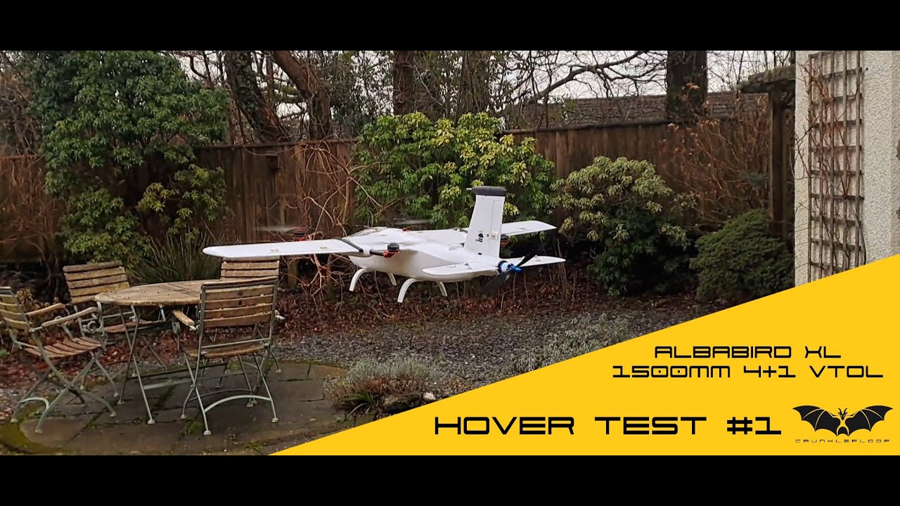 First hover of the Finwing Albabird XL 4+1 VTOL.