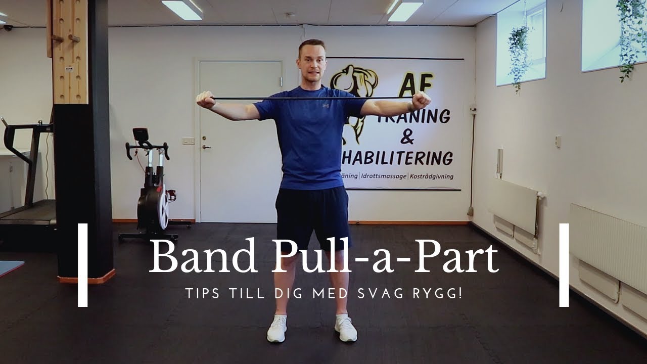 Band Pull-a-Part - tips till dig med svag rygg