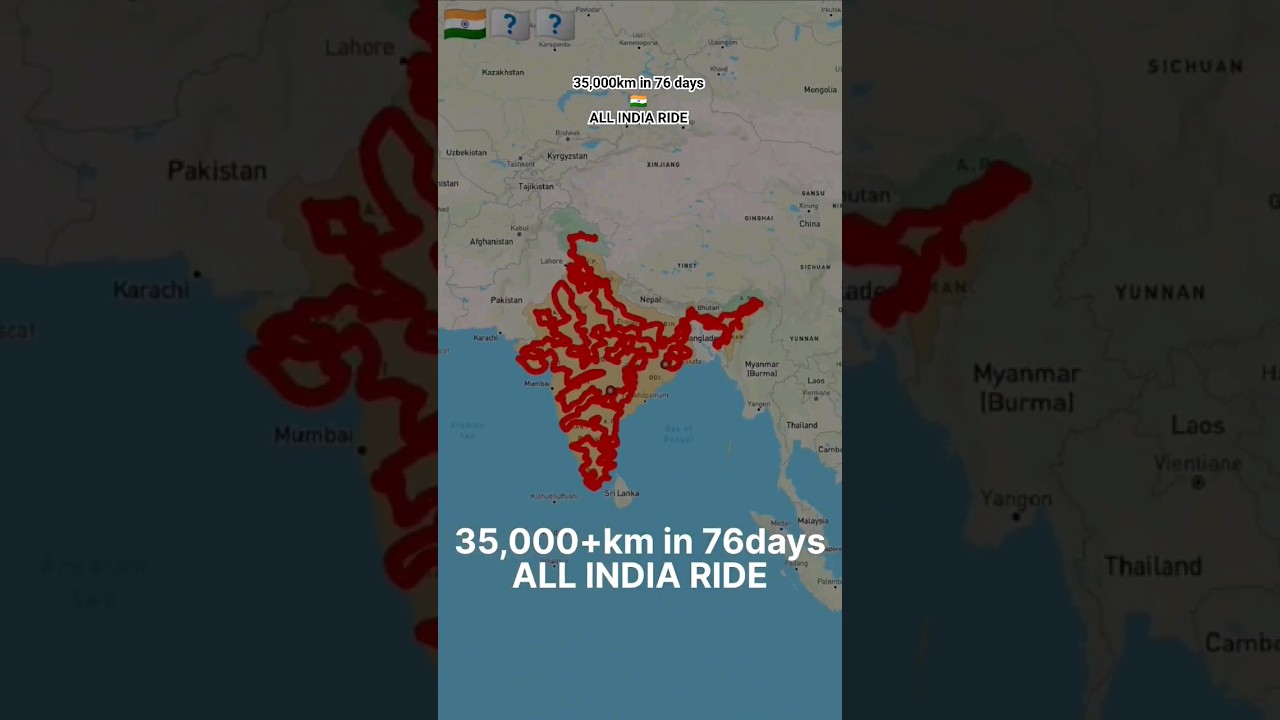 35,000km in 76days           ALL INDIA RIDE #traveladventure