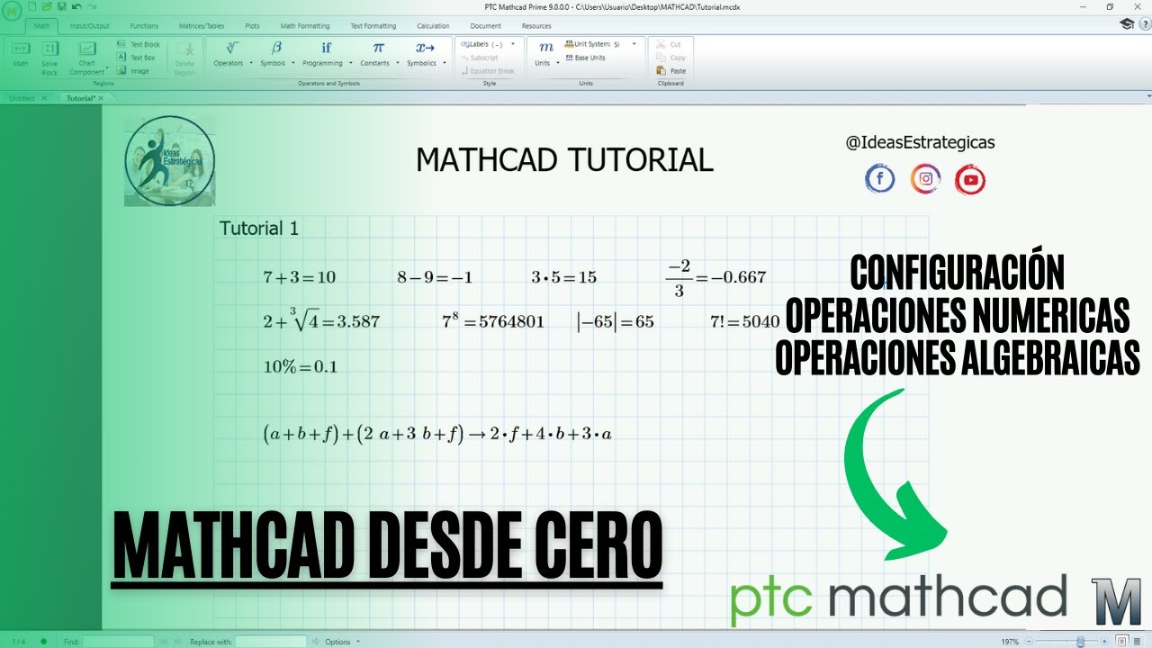 MATHCAD DESDE CERO TUTORIAL 1