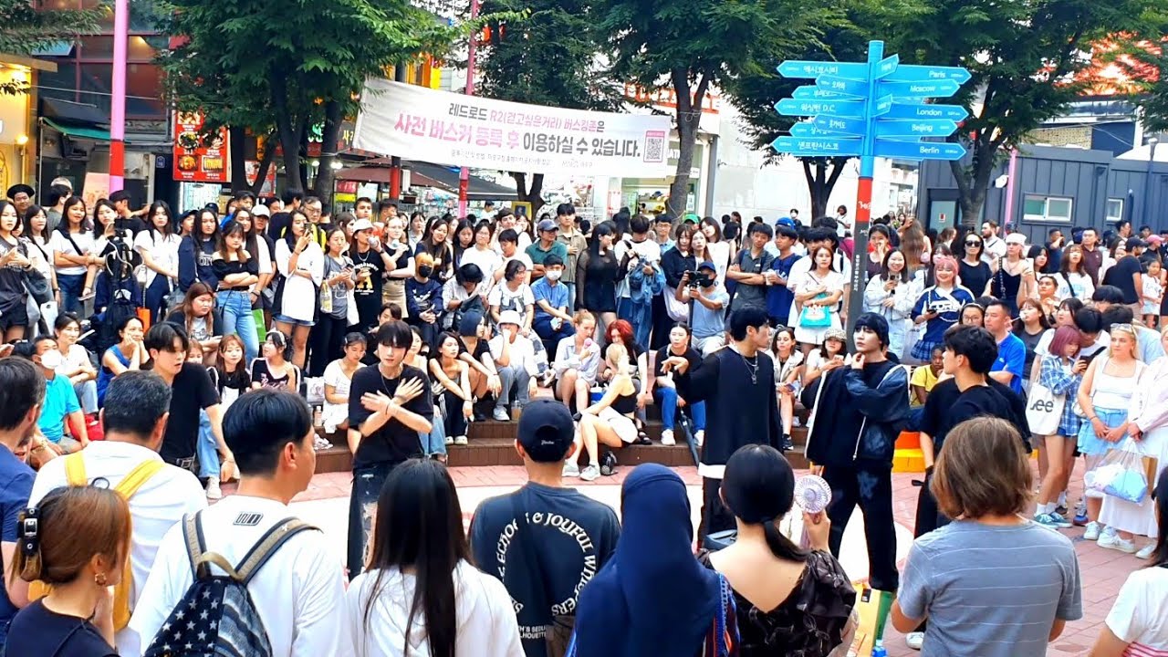 [STREET ARTIST] ONE OF. WITH AUDIENCE. INTERACTIVE HONGDAE BUSKING. 240825.