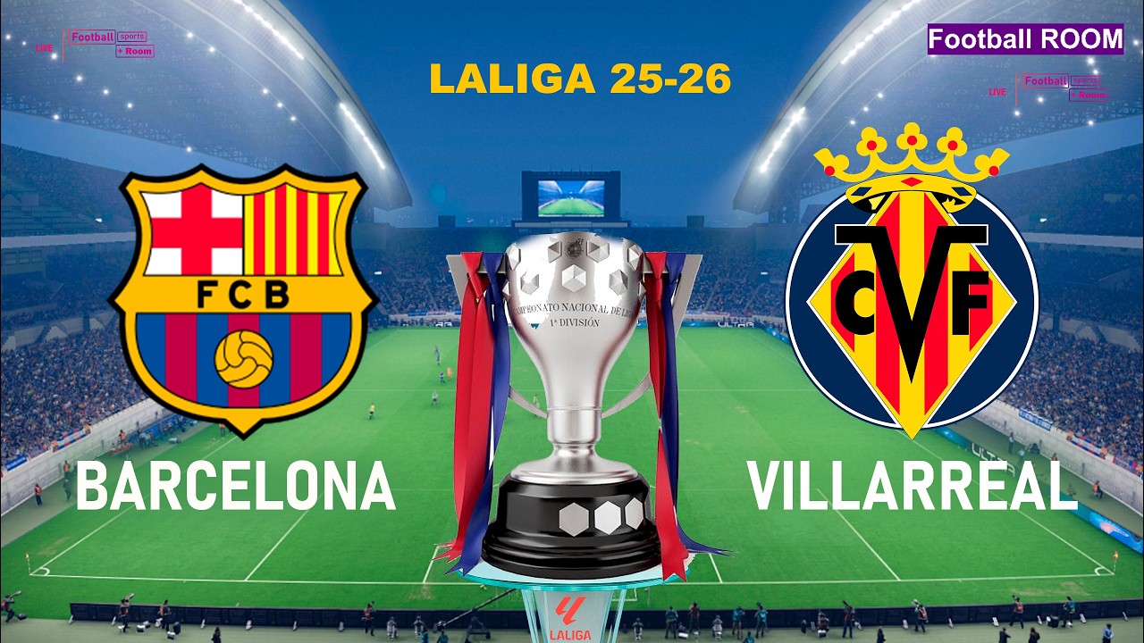 BARCELONA vs VILLARREAL - La Liga 25/26 | Full Match All Goals | Simulation PES