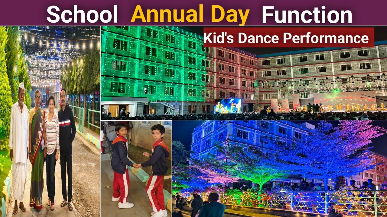 My Son School Annual Day Function | Kids Dance Performance | ICSE School in Bangalore | Kannada Vlog