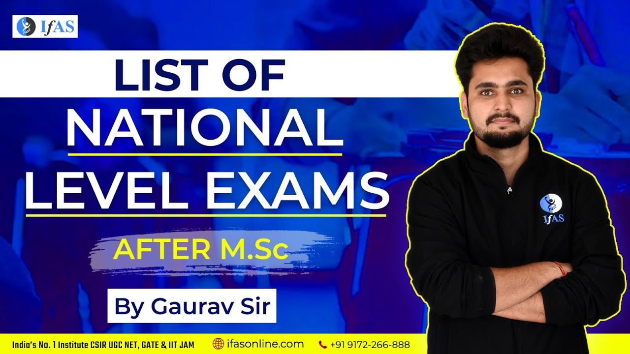 List Of National Level Exams After M.Sc