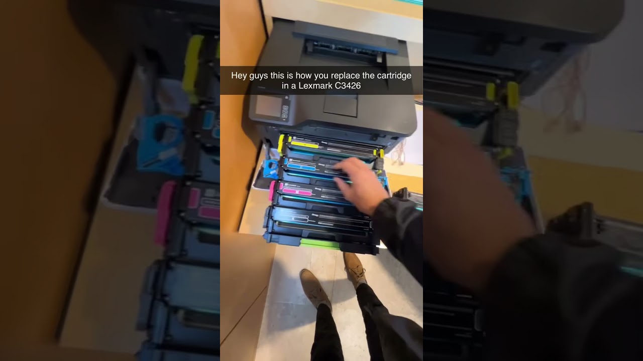 How to replace toner ink Lexmark