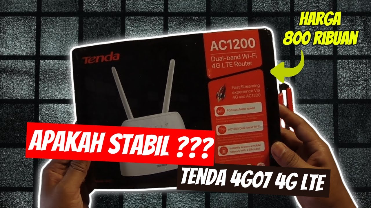Tenda 4G07 Router Modem Wifi 4G LTE | Review dan Tes Kecepatan