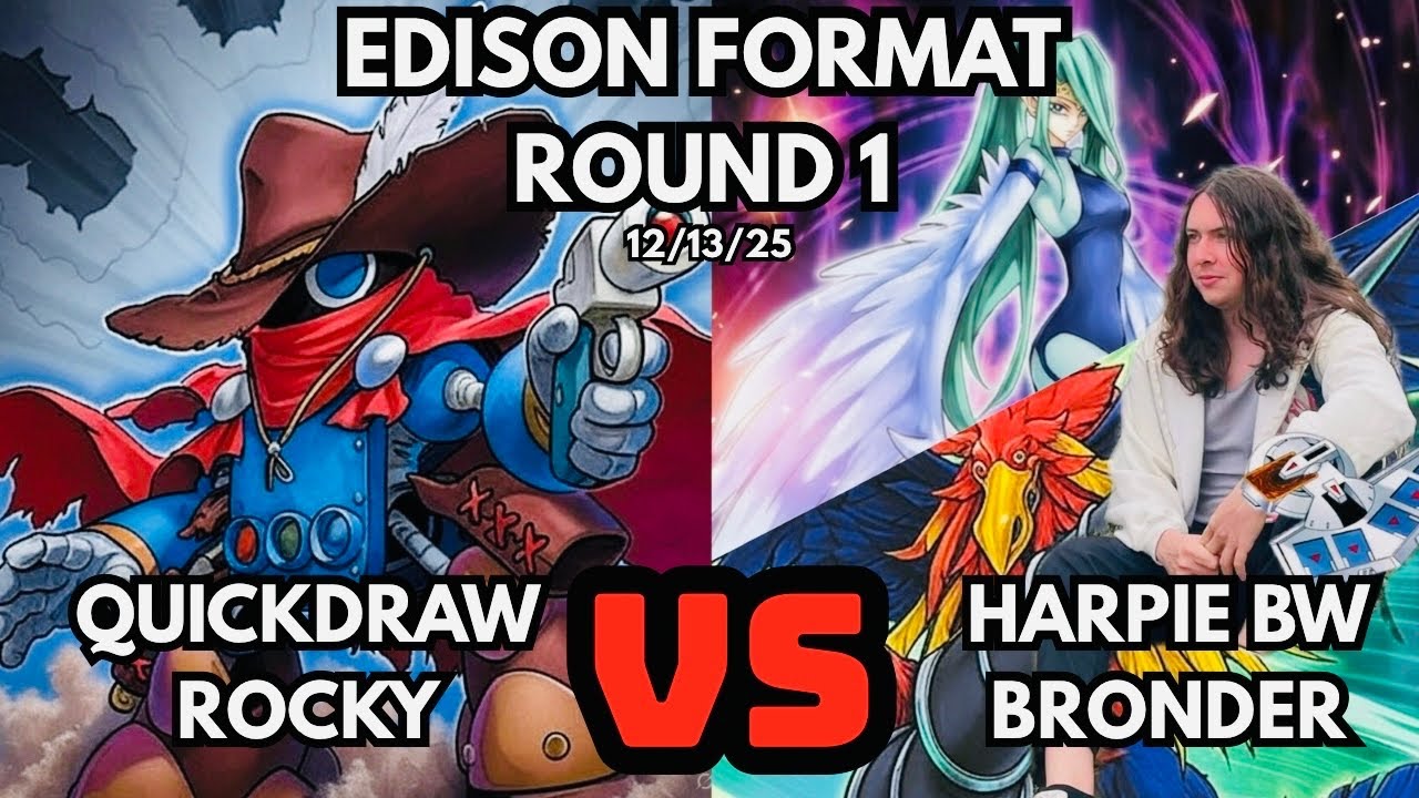 Первый раунд турнира Edison Format: Quickdraw против Harpie Blackwings!