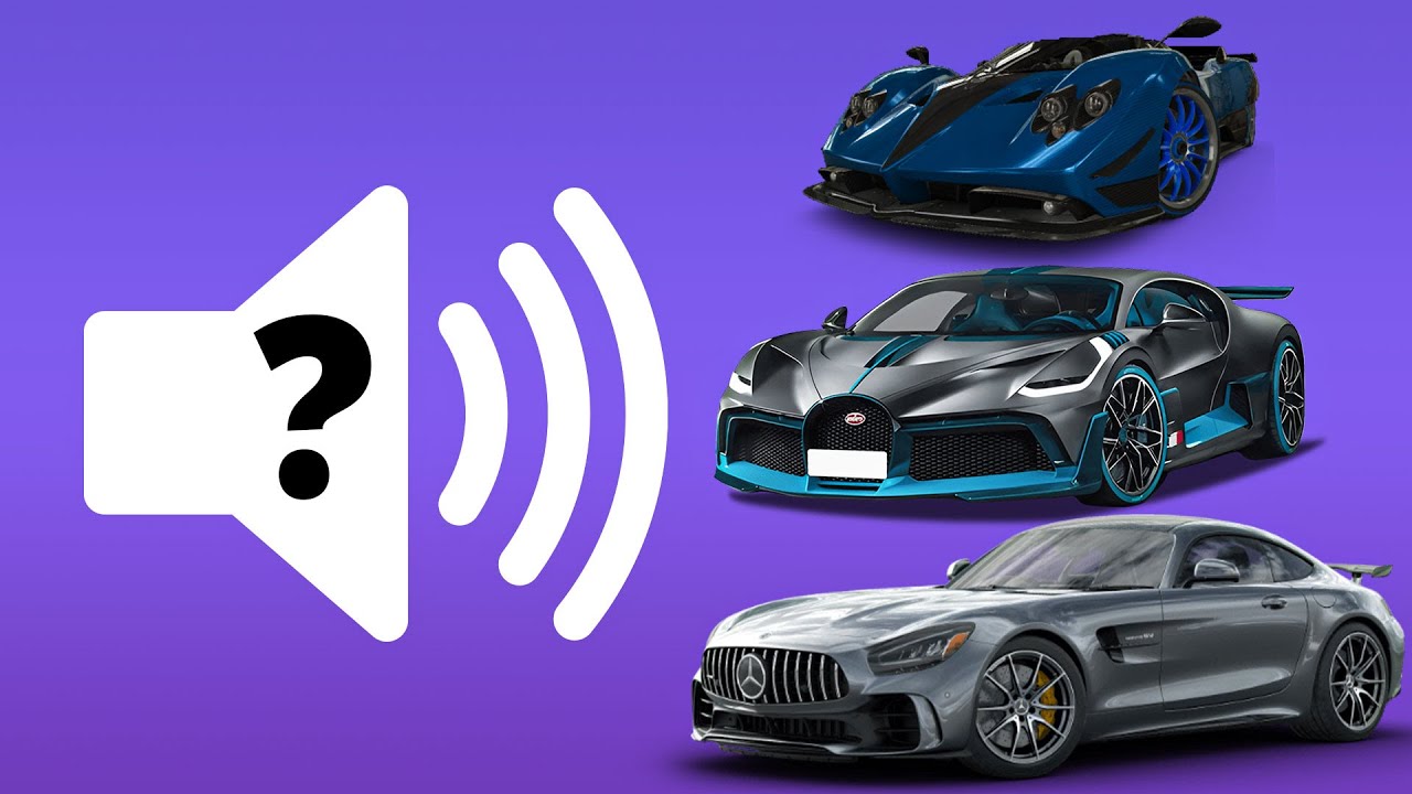 Guess The Car By The Sound (Bugatti, Audi R8..)  | Car Quiz Challenge