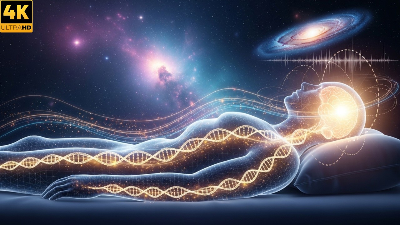 432Hz + 528Hz + 963Hz Deep Healing Sleep Music | DNA Repair & Full Body Energy Restoration