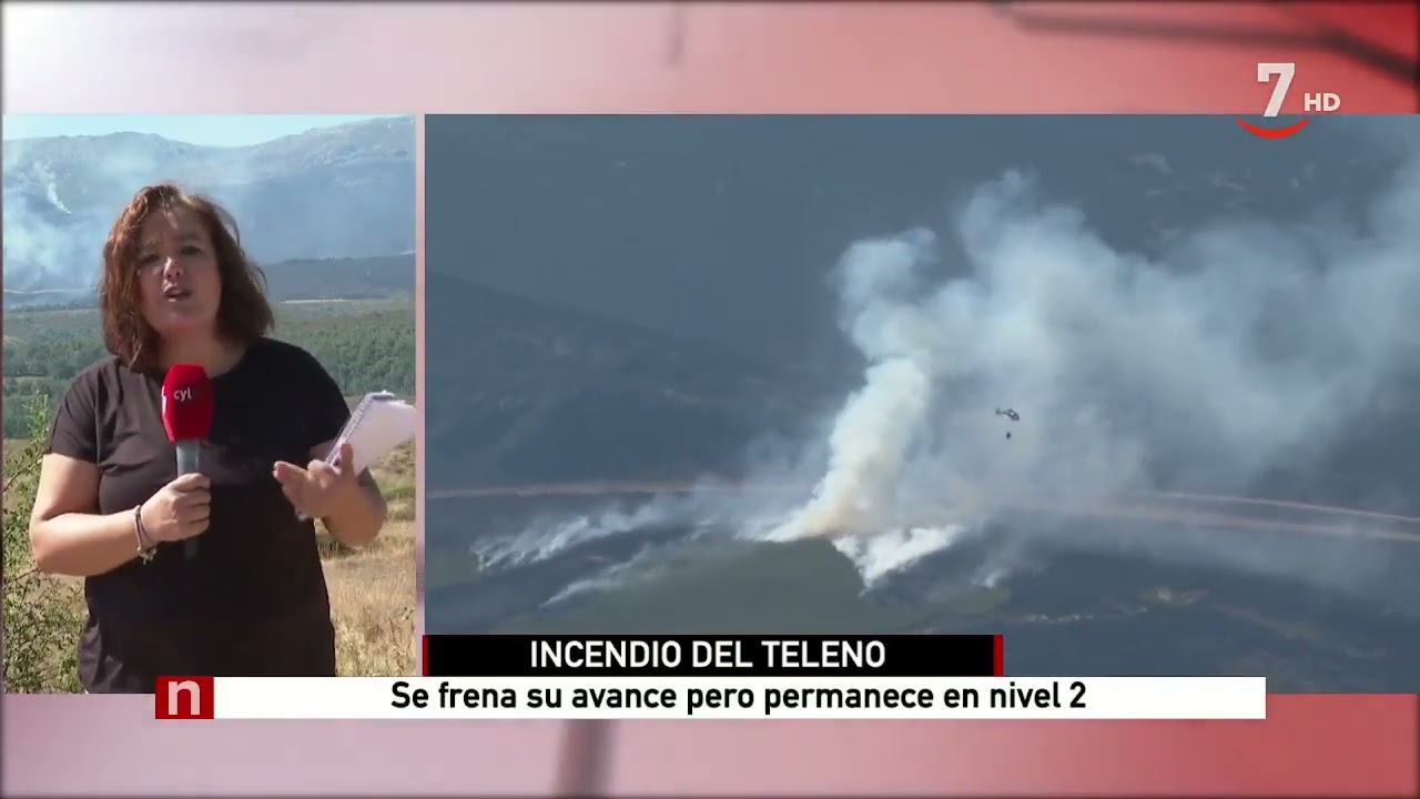 El incendio del campo de tiro del Teleno, en León, no avanza en superficie quemada