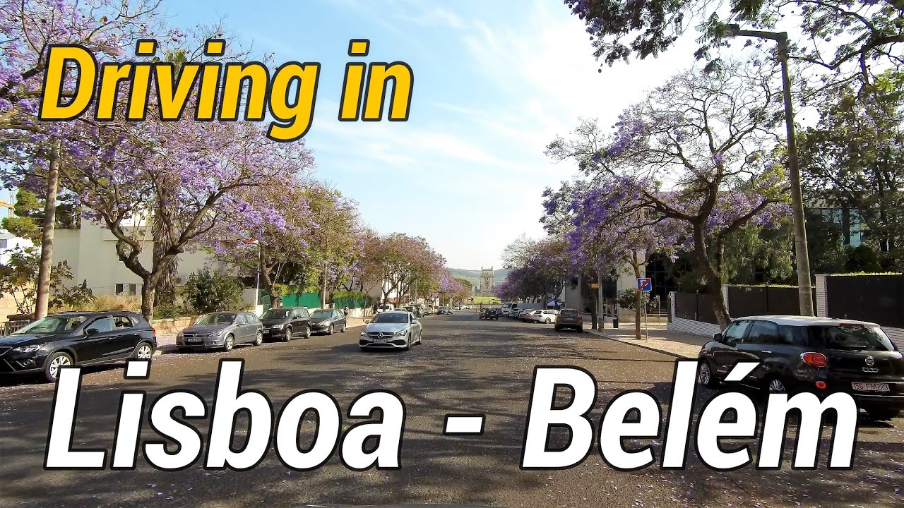Driving in Bel&eacute;m, Lisbon - Portugal 4K