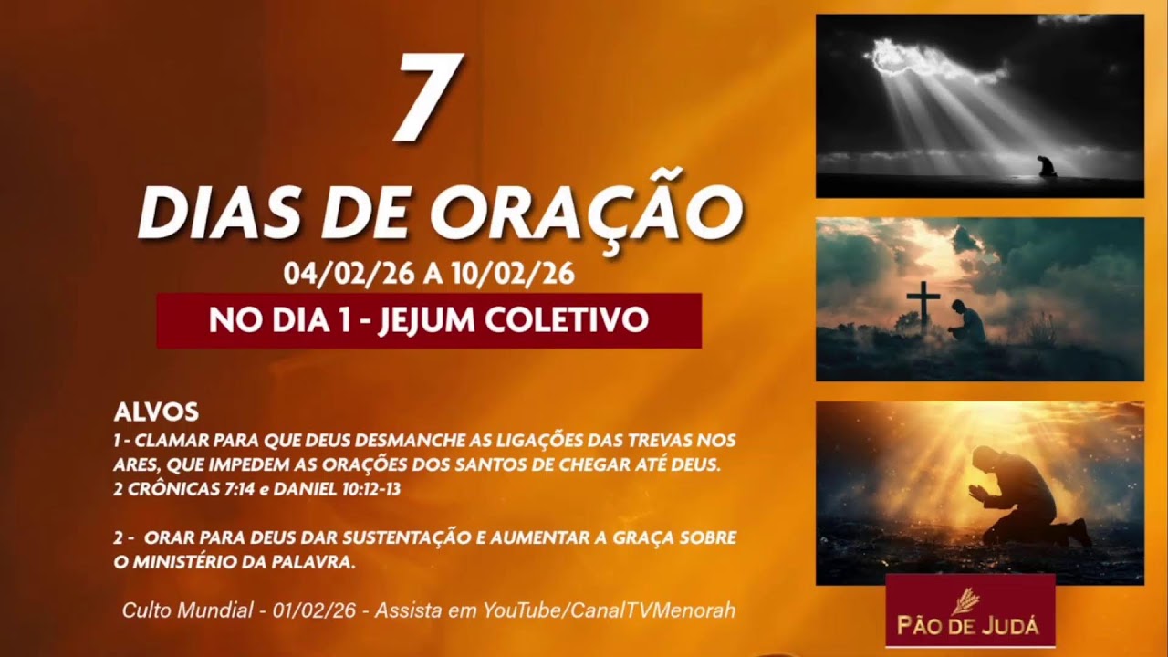 Reunião  08/02/2026   ARREPENDIMENTO E ORAÇÃO, o Caminho da Vitória! CONTINUAÇÃO!