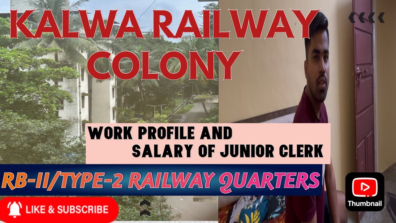 RB-II railway quarters || Junior Clerk Cum Typist kya hota hai | Salary| Career| Railway Job Profile