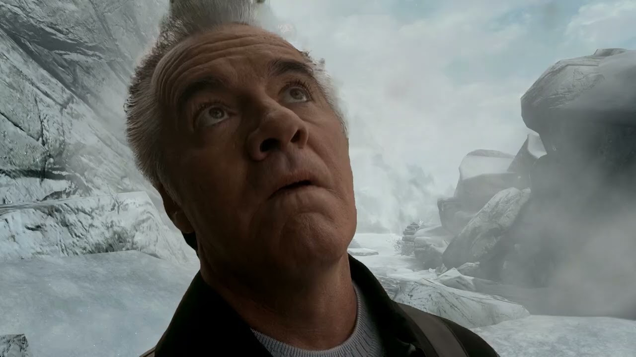 Meeting the High Hrothgar Frost Troll in Skyrim