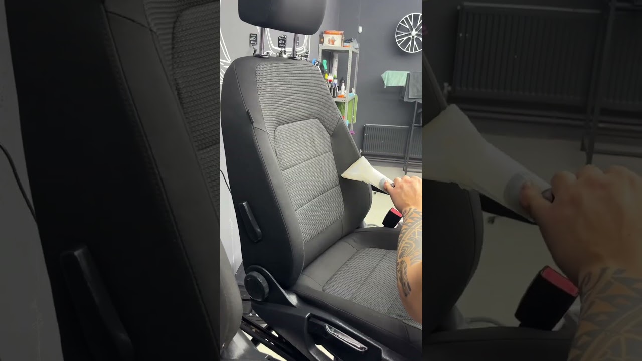 Dry cleaning of very dirty Passat seats🔥