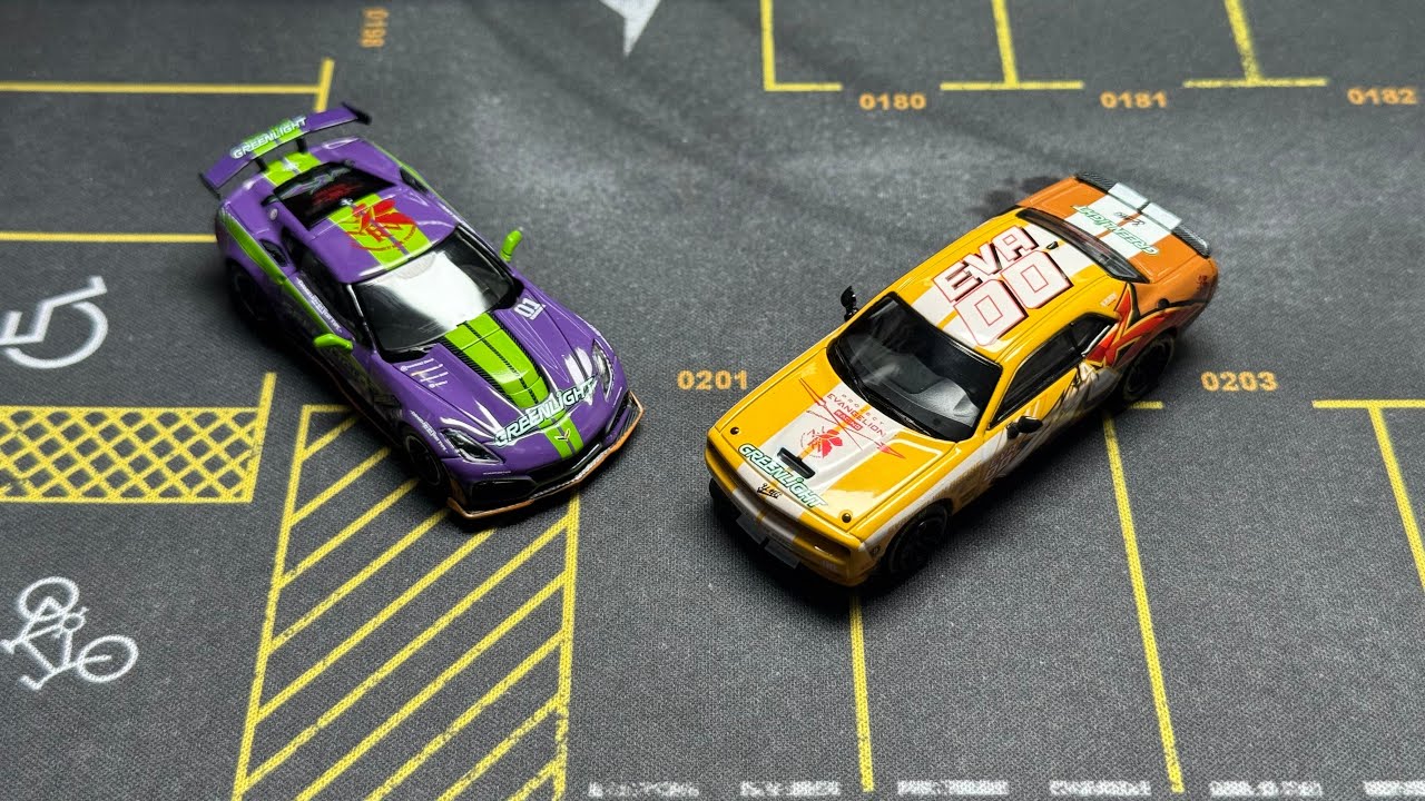 【HCK's Garage-NEW CAR】GreenLight EVA series Dodge Challenger & Chevrolet Corvette C7