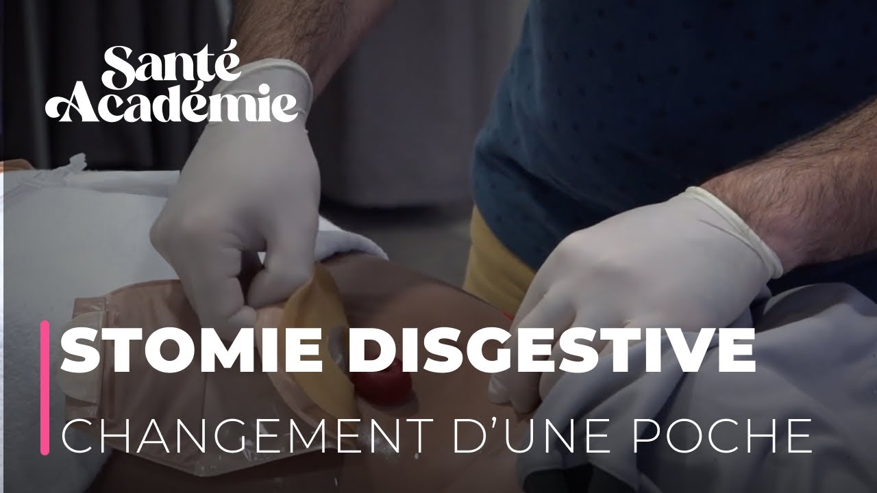 Stomie digestive : changer une poche en cas de fuite