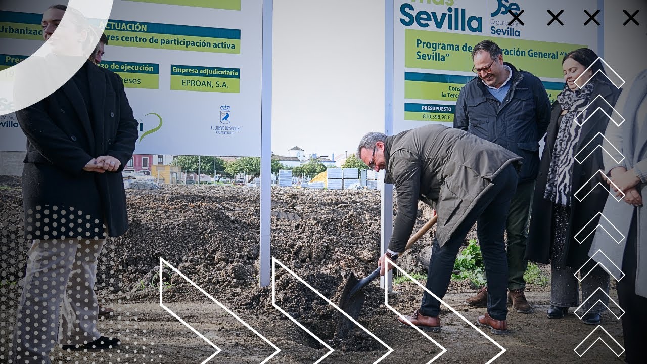 Colocación de la primera piedra del nuevo Centro de Participación Activa