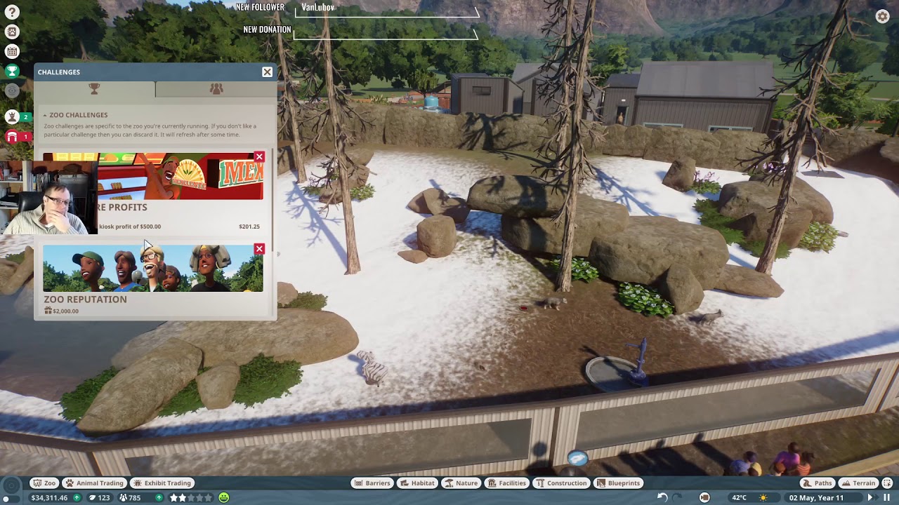 Planet Zoo - Prettying up the park with a pond