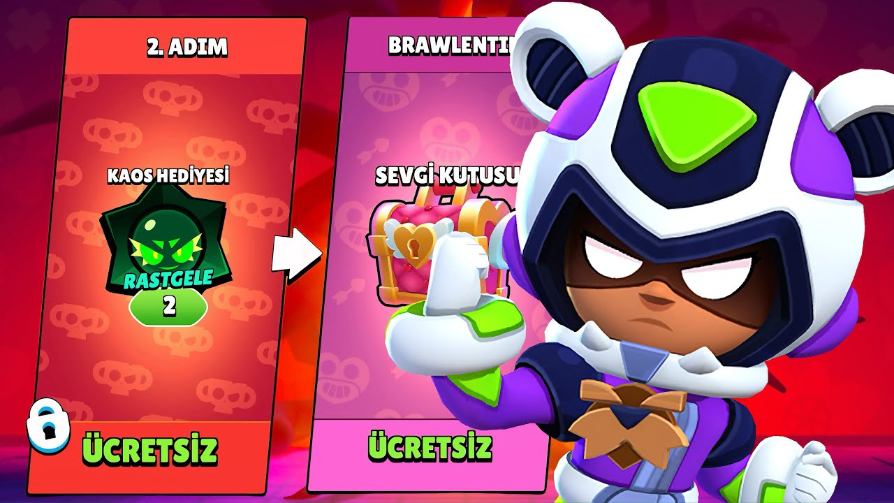 5 HESAPTA ÜCRETSİZ AY YILI ÖDÜLLERİNİ AÇTIK 😱 Brawl Stars