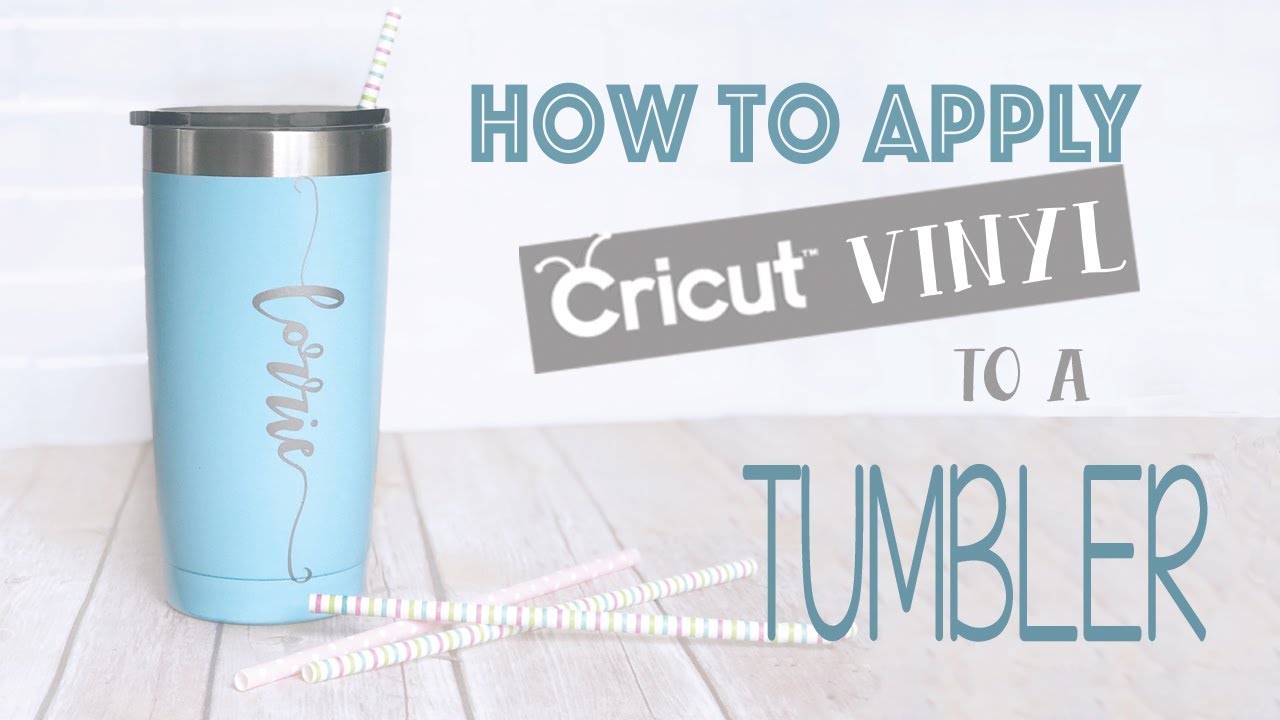 Как наклеить винил Cricut на стакан