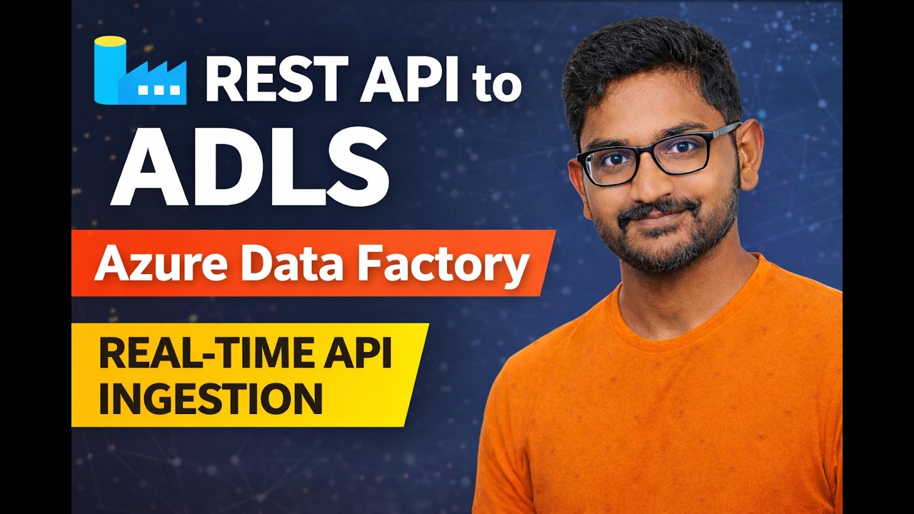 20. Загрузка данных REST API в ADLS Gen2 с помощью Azure Data Factory | Загрузка данных API в реа...