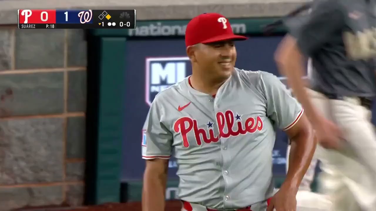 Ranger Suarez Fielding His Position