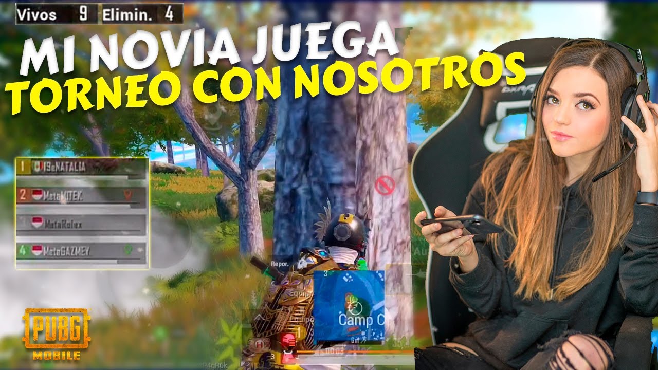 NOS QUEDAMOS SIN JUGADORES Y ENTRA NATALIA A COMPLETAR!! (Torneo de Streamers) - PUBG MOBILE / MITEK
