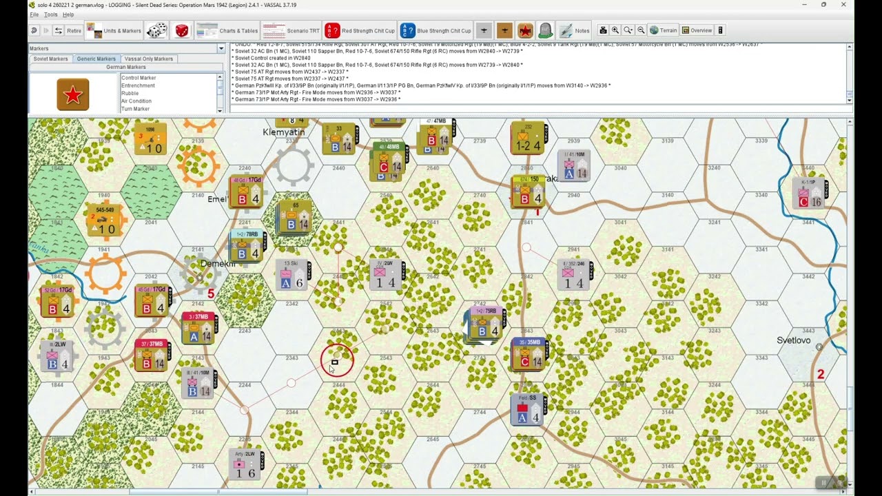 Germans Push Back at Belyy - Turn 2