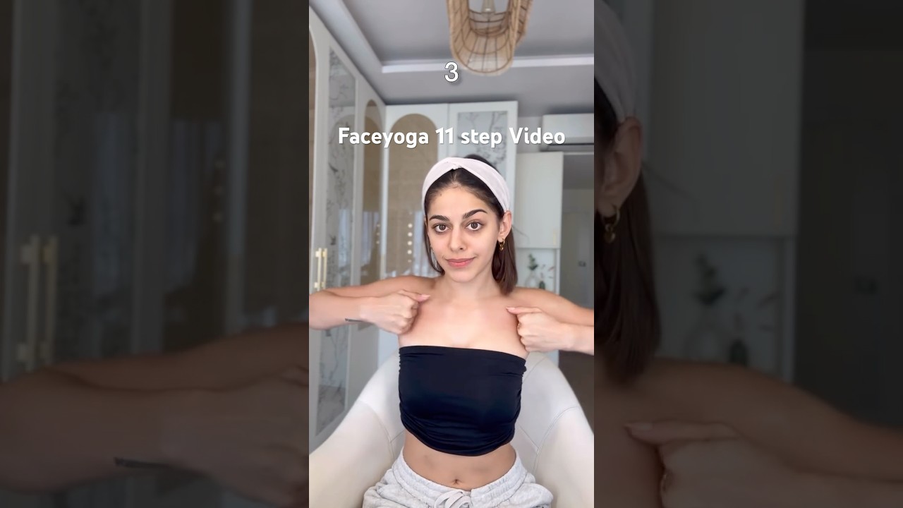 #faceyogabyvibhutiarora 11 steps demonstrated by #alayaf #faceexercises #houseofbeauty #faceyoga