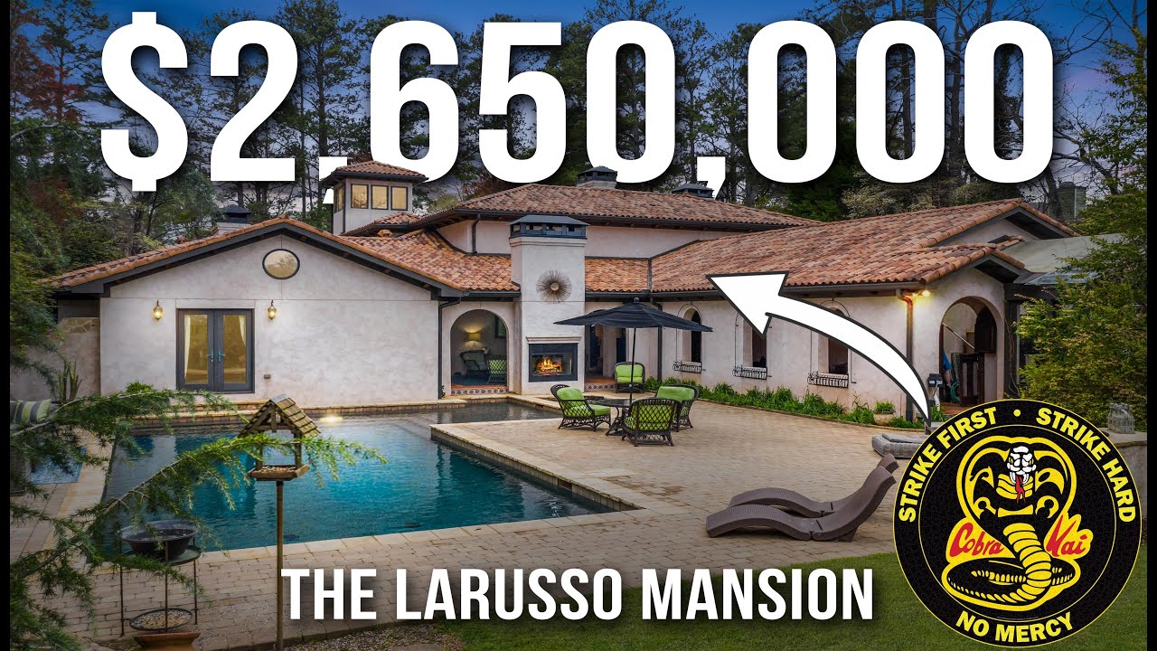 INSIDE the $2,650,000 LARUSSO MANSION from Cobra Kai in ATLANTA GEORGIA