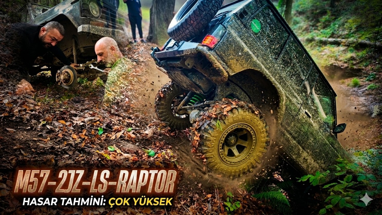 ETAP BİZİ YEDİ... M57 PATROL - RAPTOR - LS PATROL- PAJERO -NARCOS  #akıncılarextreme #offroad